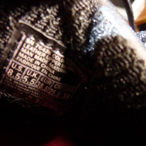 New Skechers Black Leather Shape Ups Shapeup Lace Up Shoes 8.5 NWOB - Picture 7 of 11